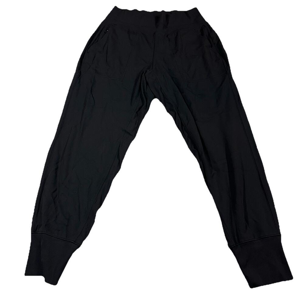 Athleta Venice High Rise Jogger Pants Womens Medium Black Ankle Athletic Lounge